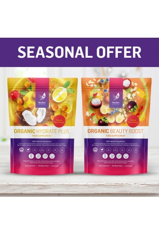 Seasonal offer - x1 Organic Beauty Boost and x1 Organic Hydrate Plus - Normal SRP £92.43